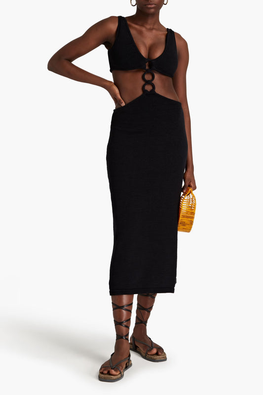 Cult Gaia Mert cutout cotton-blend midi dress