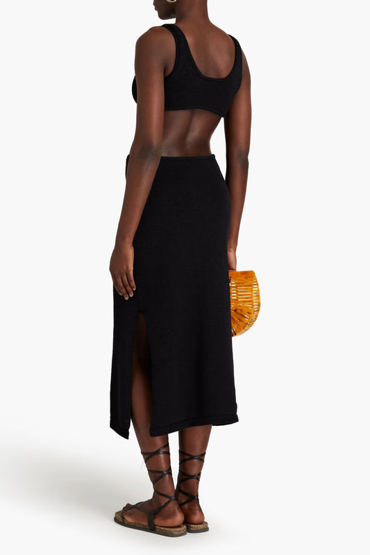 Cult Gaia Mert cutout cotton-blend midi dress