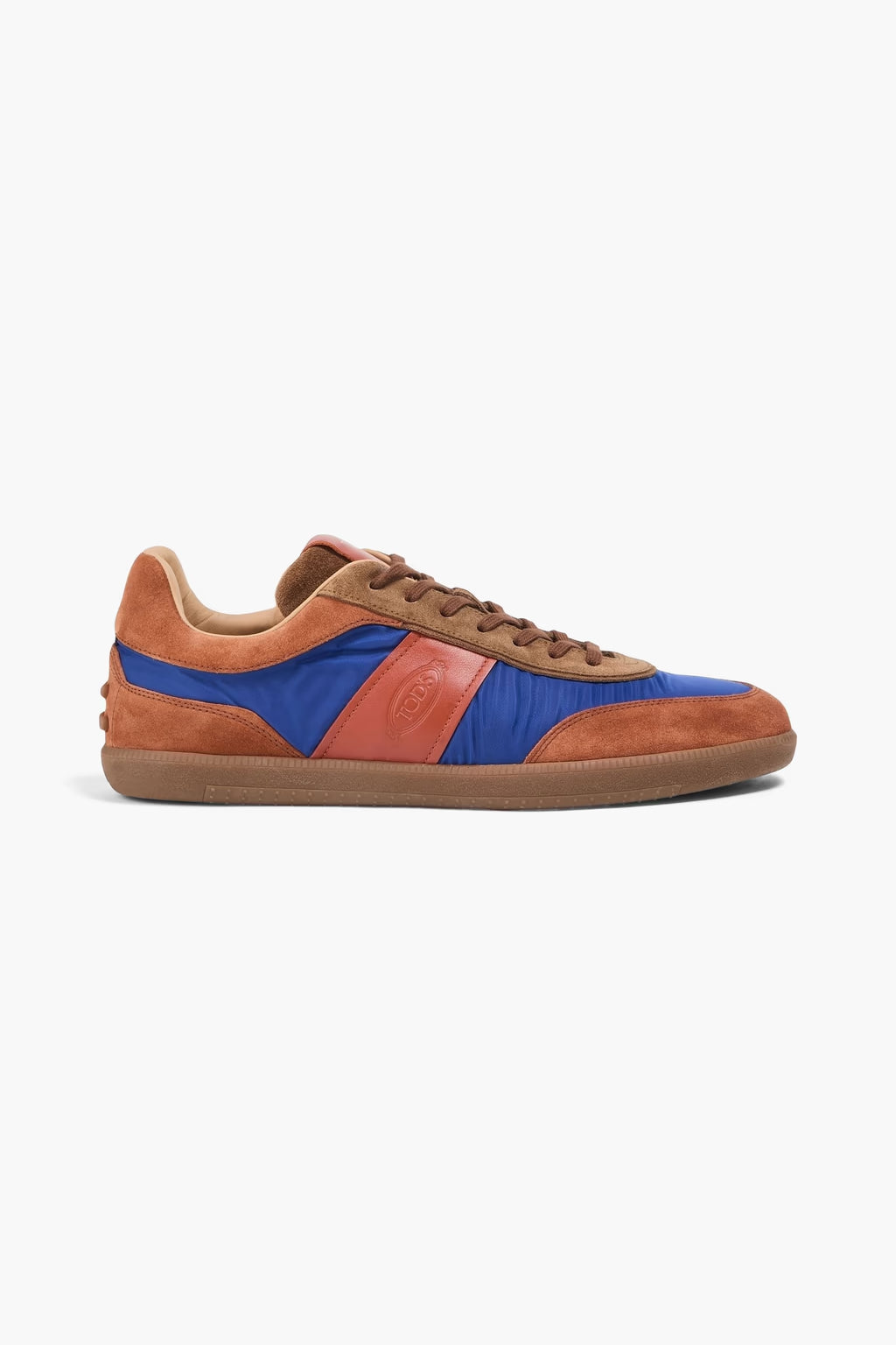 Tod's Leather, suede and shell sneakers