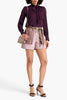 Valentino Garavani Two-Tone Layered Leather Shorts