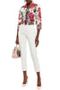 Dolce & Gabbana Cropped Embellished Floral-Print Cotton-Blend Jacquard Jacket