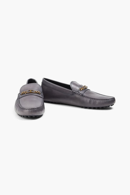 Tod's Embellished Leather Driving Shoes
