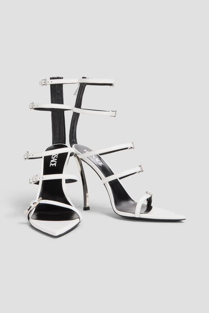 Versace Buckled Leather Sandals