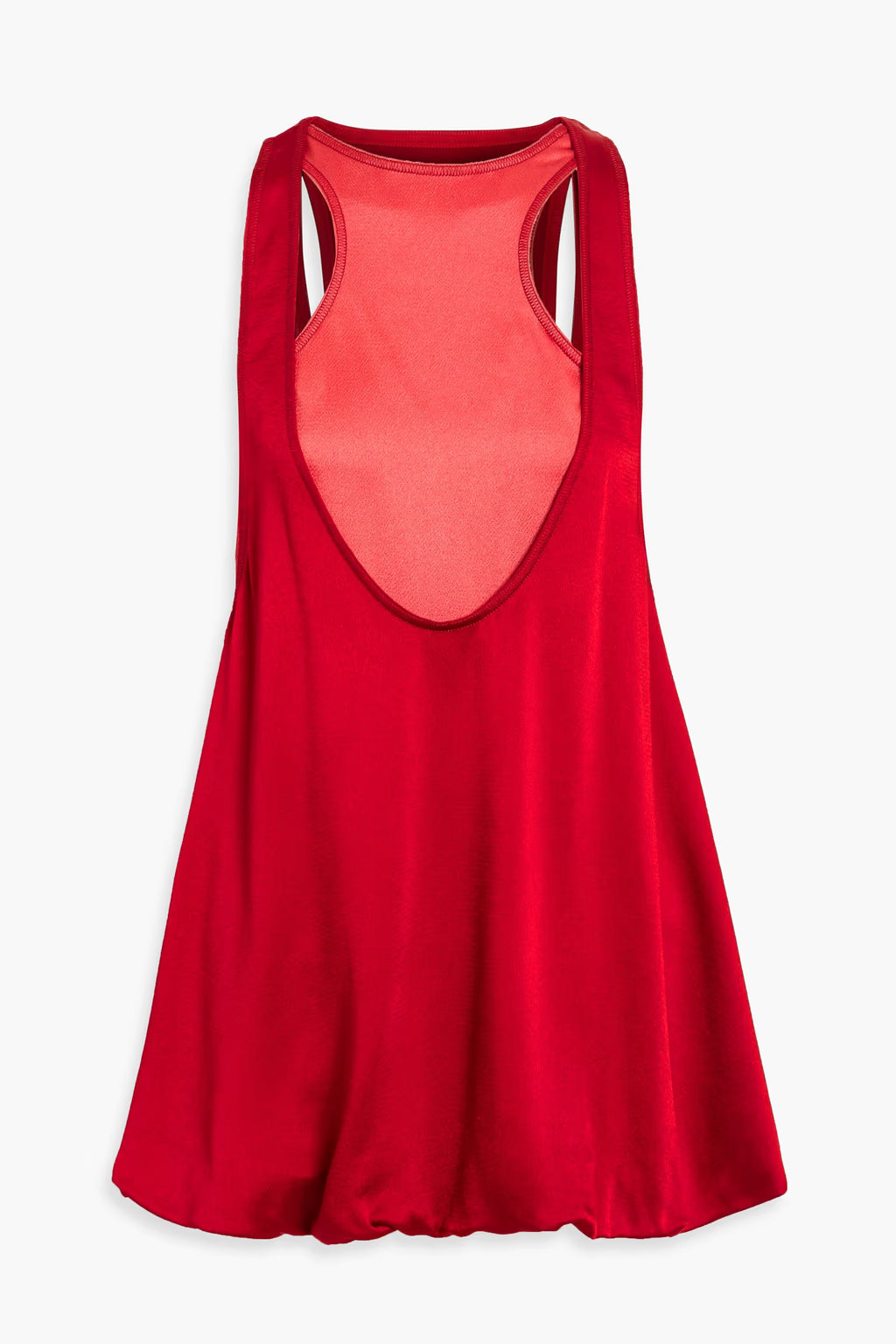 Valentino Garavani Two-tone layered hammered-satin top