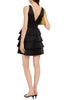 Sandro Tiered Satin Mini Dress