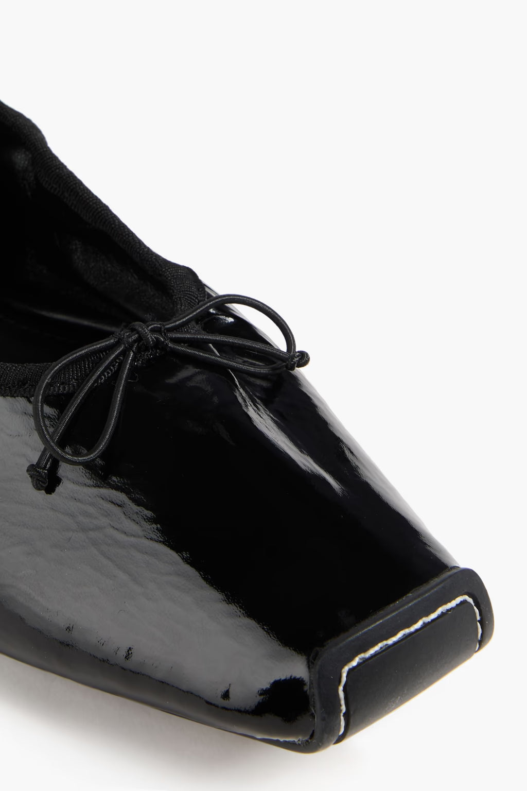 Tory Burch Patent-leather and velvet ballet flats