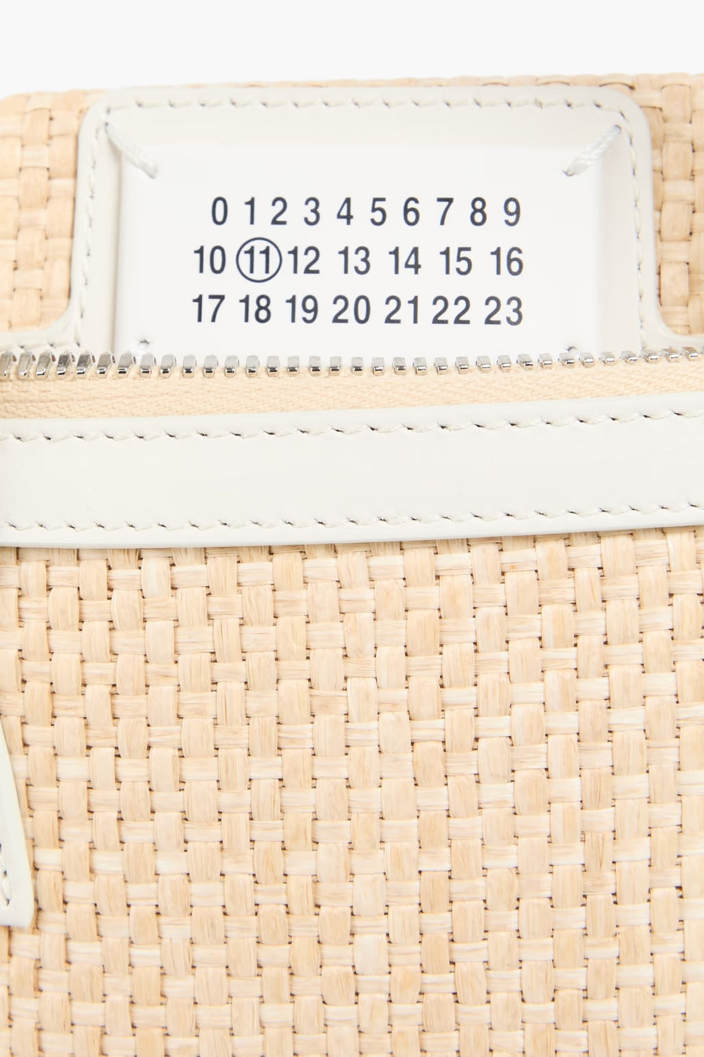 Maison Margiela 5AC Classique Leather and Faux Straw Tote