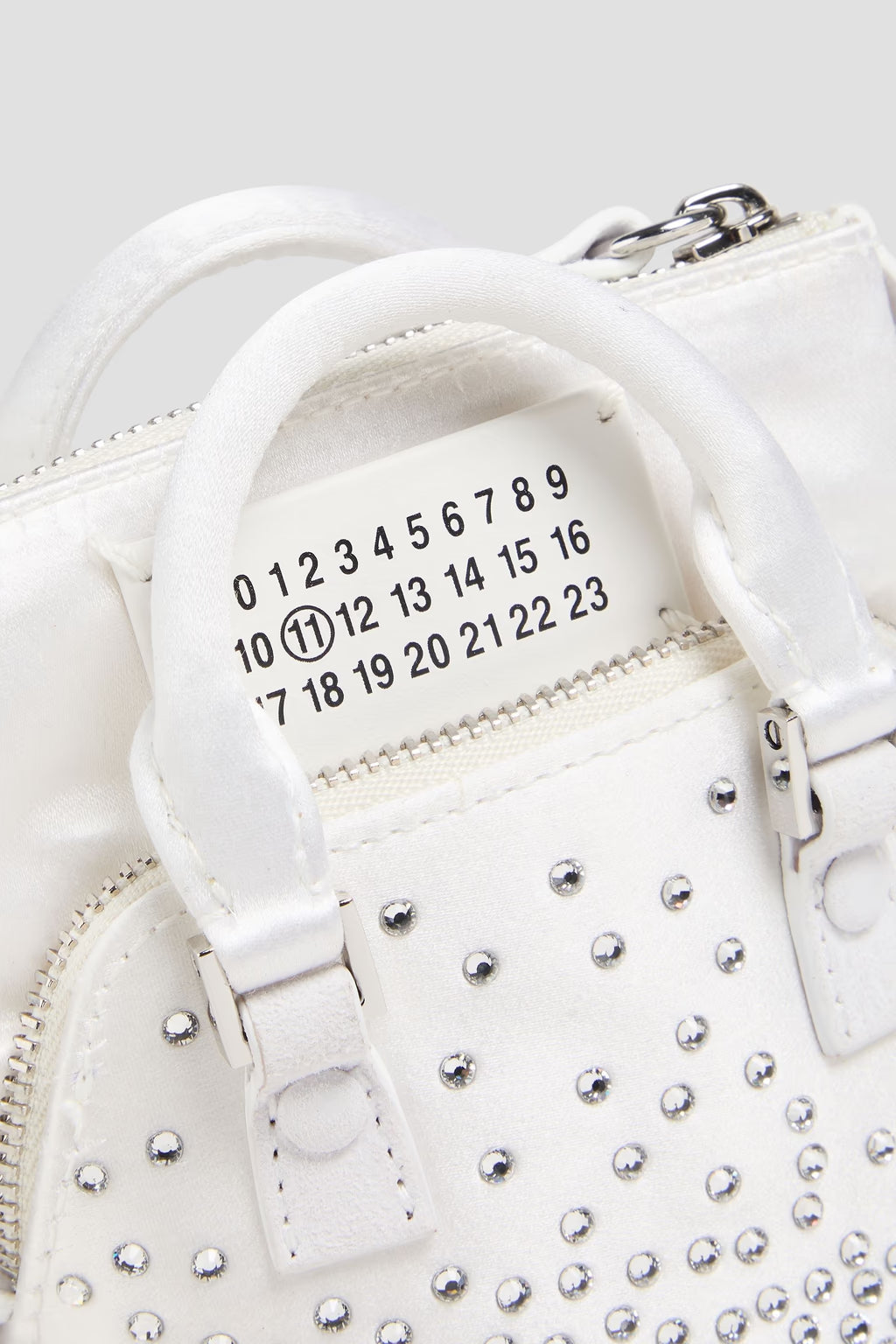 Maison Margiela 5AC Cinema Inferno Baby Crystal-Embellished Satin Shoulder Bag