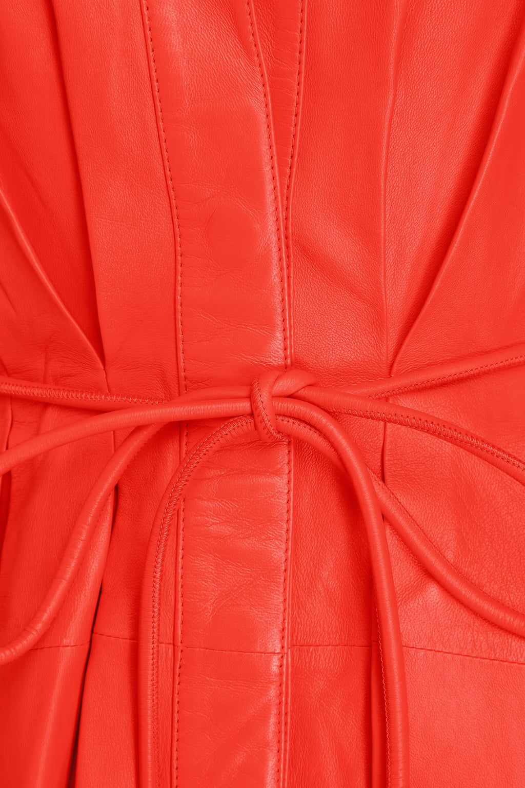 Zimmermann Pleated Leather Mini Shirt Dress
