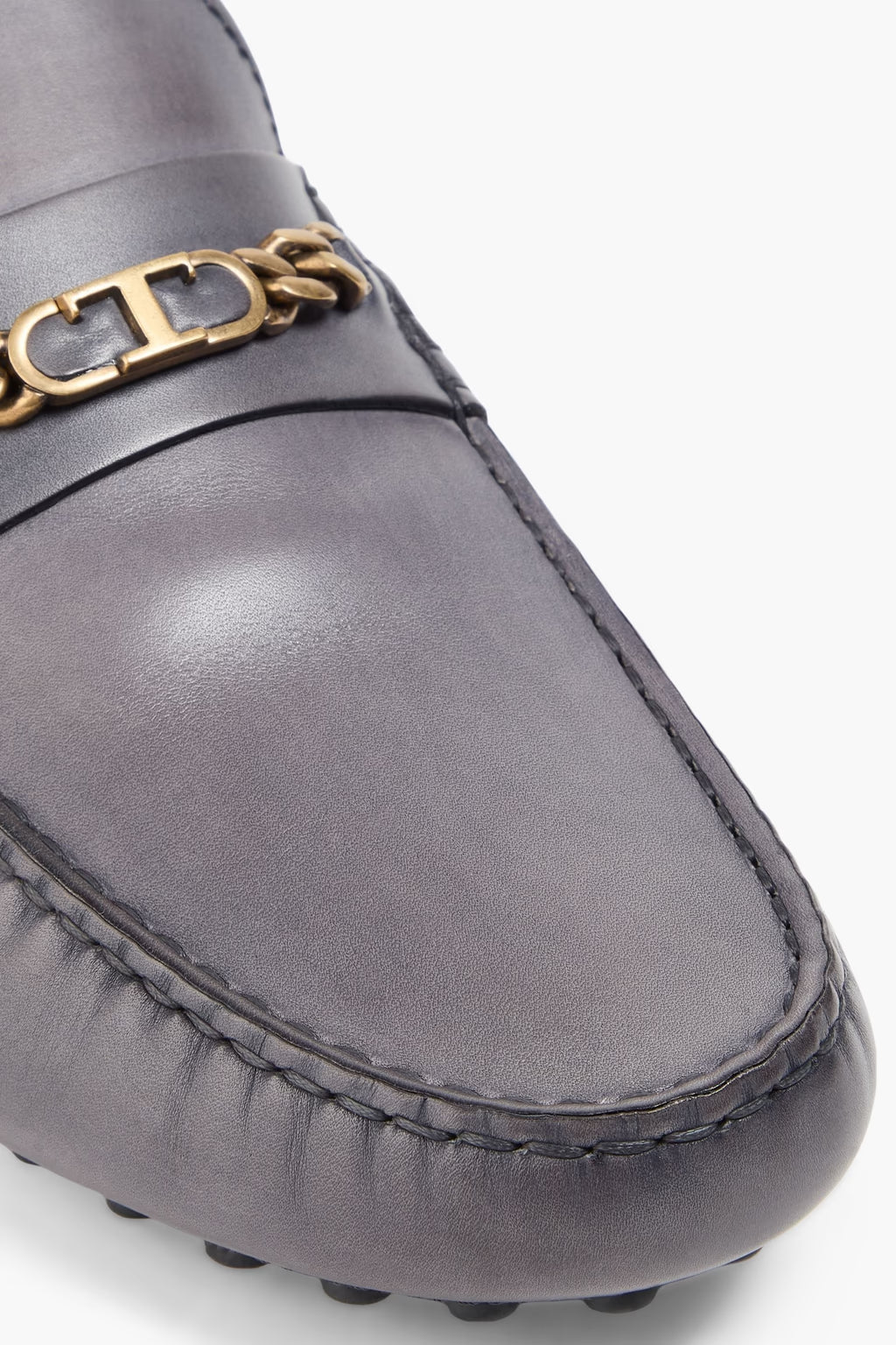 Tod's Embellished Leather Driving Shoes